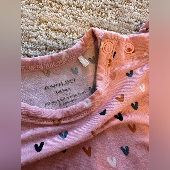 Posh Peanut Cassidy Long Sleeve Ruffled Bubble Romper - Picture 5 of 6